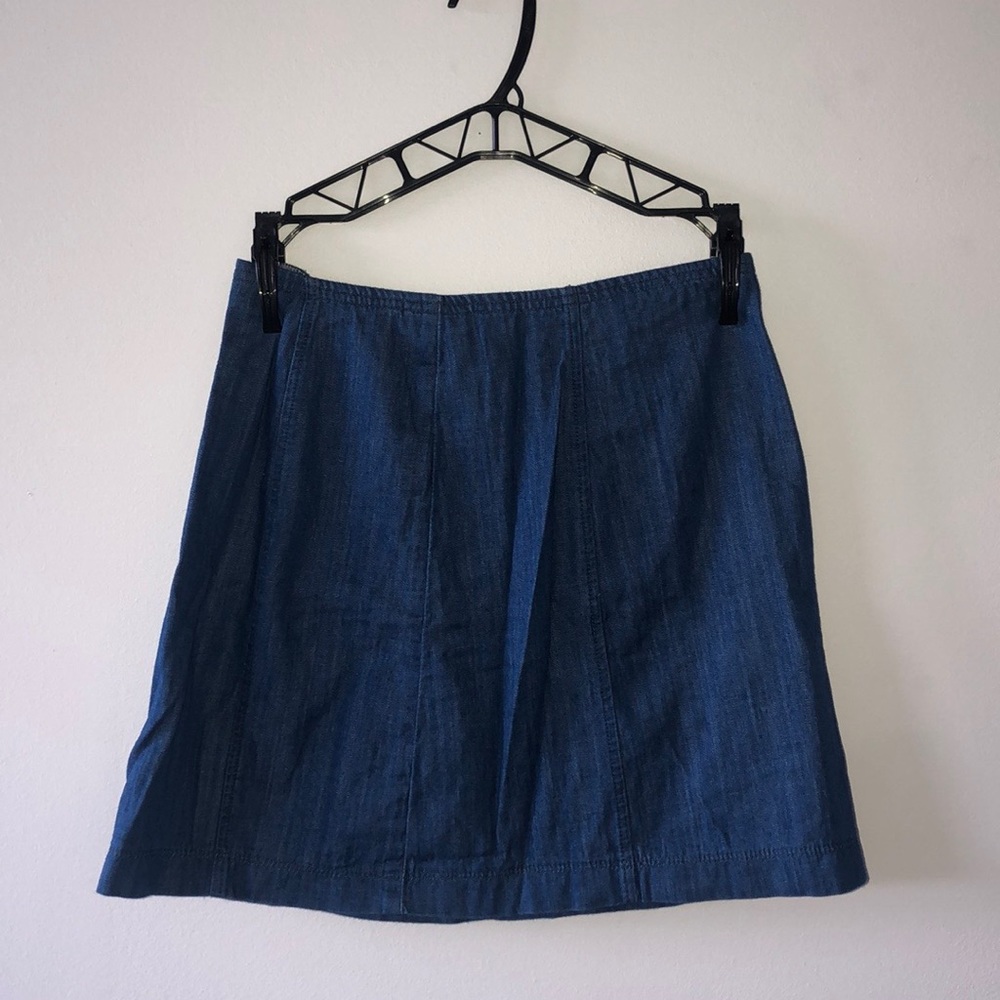 blue jean skirt